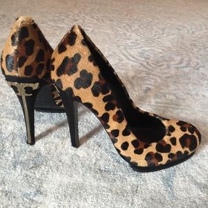 Tory Burch Leopard Jude Haircalf Pumps